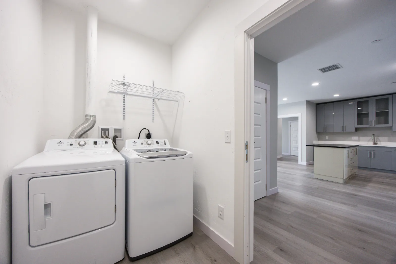 Laundry area with washer and dryer — Taj Estates of Franklin I