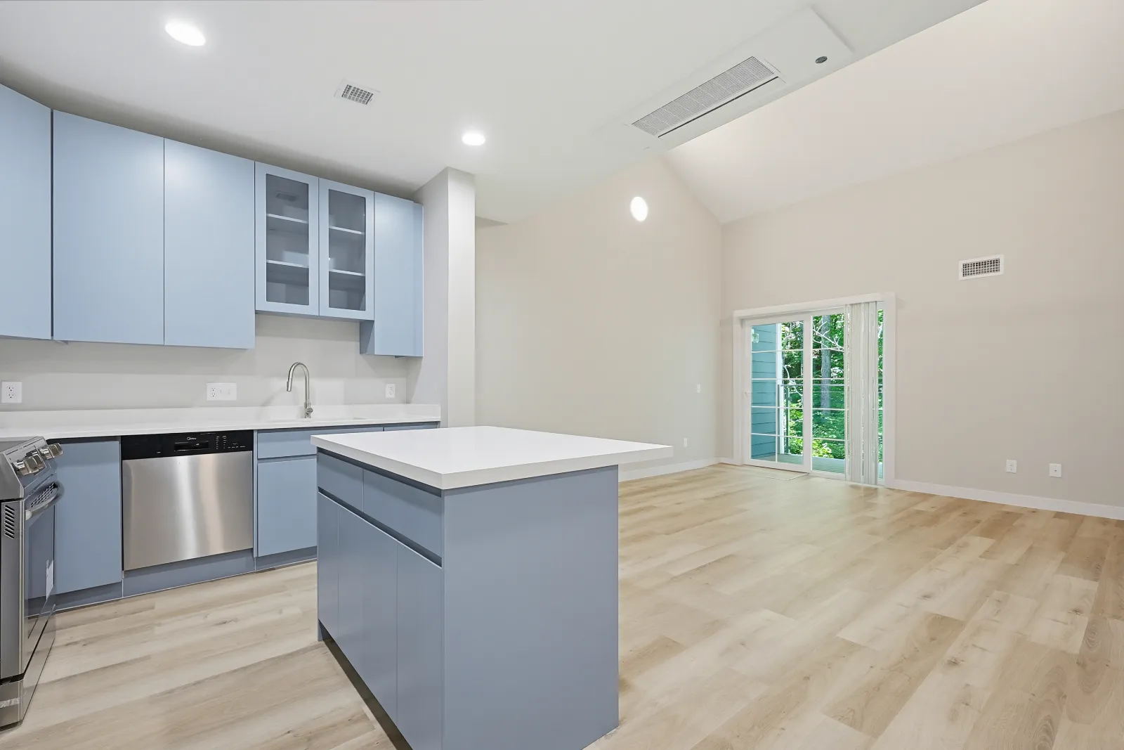 Kitchen with island — Taj Estates of Franklin II